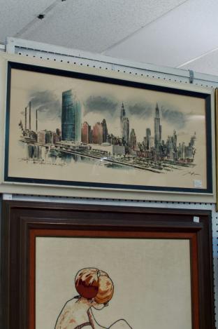 John Haymson hand colored print