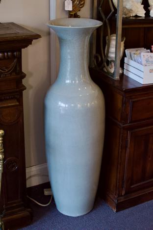 Pair of Celadon palace vases