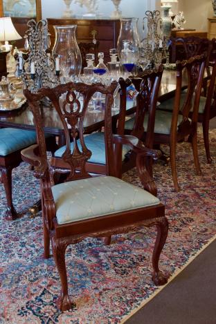 Set of 8 Chippendale chairs