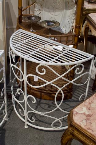 Painted iron demilune