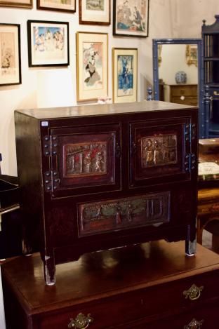 Antique carved Chinese cabinet