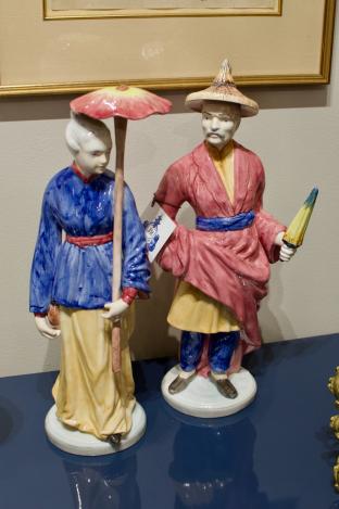 Pair of porcelain figures