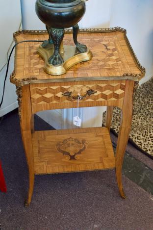 Pair of Louis XVI style marquetry nightstands