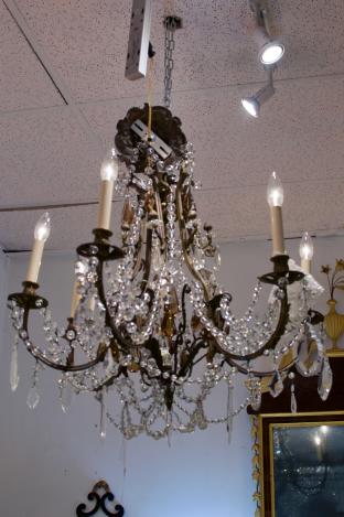 Empire style crystal chandelier