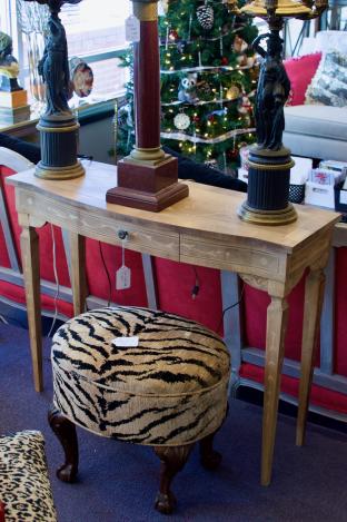 inlaid console table