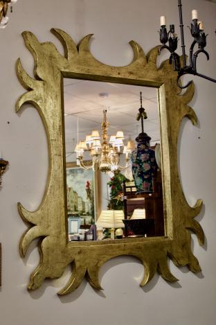Bunny Williams Norfolk mirror w/ gold finish