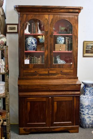 Empire secretaire bookcase
