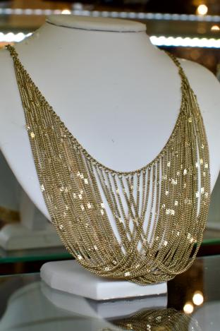 Multi chain swag necklace