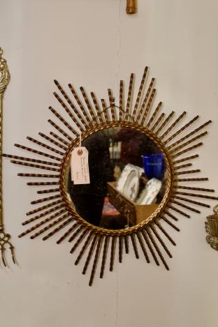 “Proper” 1950’s metal sunburst mirror