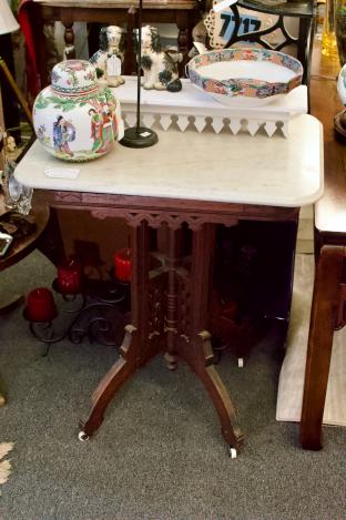 Victorian marble top table