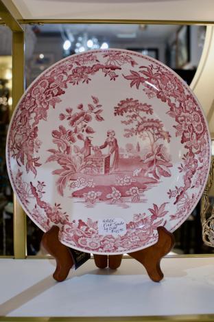 Pink Spode dish