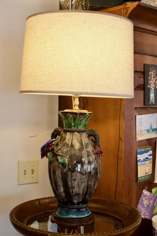 Pottery lamp
