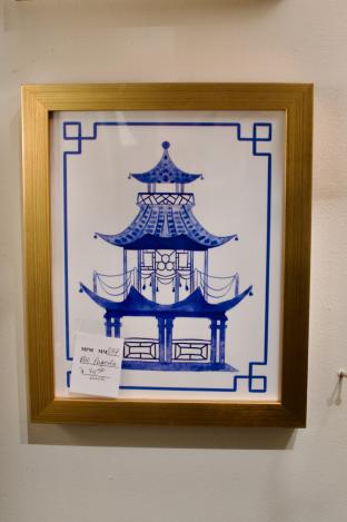 Blue & white pagoda
