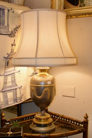 Marbro chrome gold lamp