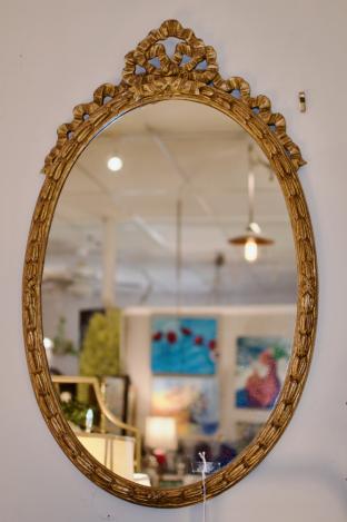 Vintage Chelsea House gilt bow mirror