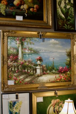 Lovely bay of Naples oil on canvas