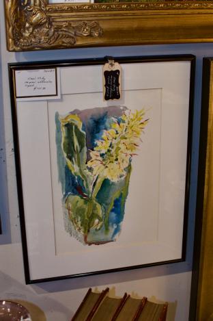 Floral study original watercolor - signed