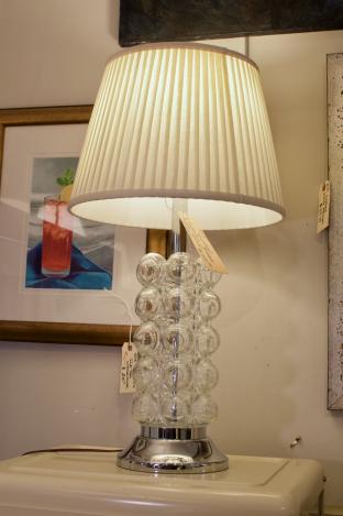 Vintage German bubble glass lamp