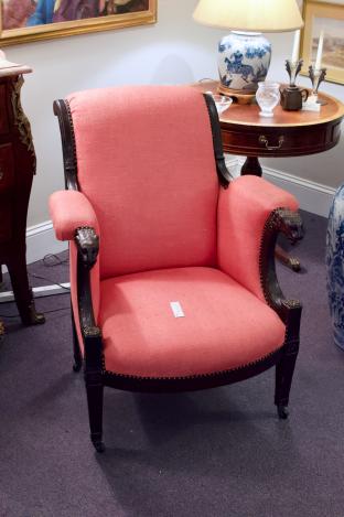 C. 1820-40s English hand carved arm chair