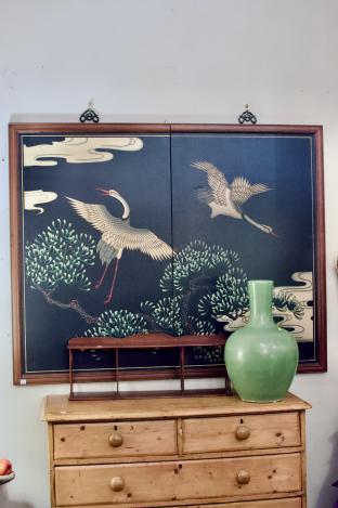 2 part framed Eastern wall panel