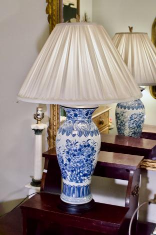 Blue & white lamp
