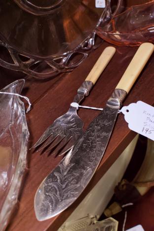 Knife & fork - silver plated