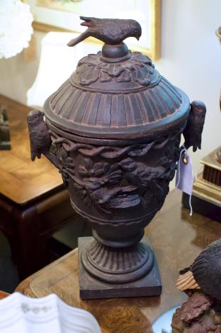 Urn w/ bird