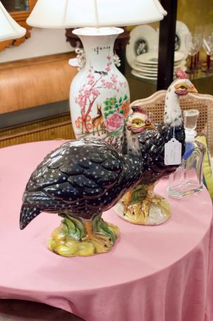 Pair of ceramic birds