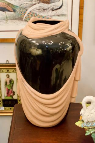 Pair of black vases