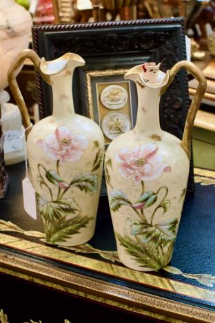 Pair of beautifully decorated French vases