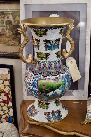 Cloisonné urn