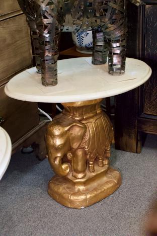 Elephant raised table