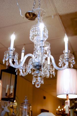Beautiful crystal chandelier - rewired