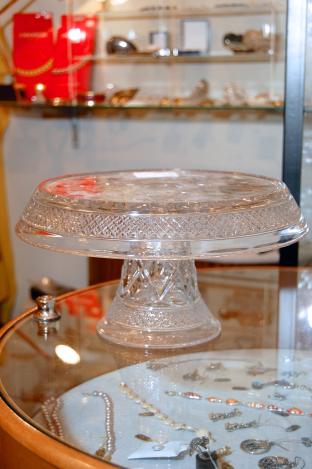Cape Cod cake stand by Imperial Glass - 1930's