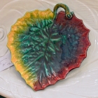 Majolica leaf plate