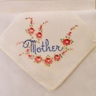 Mother hand painted hanky