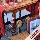 Vintage foyer / entry / side table w/ ornate carved legs