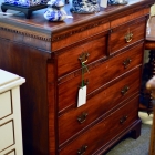 19th Century banded mahogany chest