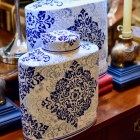 Porcelain blue & white ginger jar