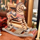 Small zebra rocking horse