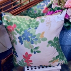 Pair of leafy pillows