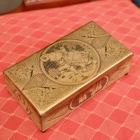 Brass etched box w/ elephant