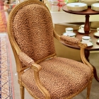 Leopard print arm chair