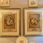 Pair of antique engravings by Francois Bouchere