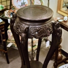 Large hand carved Asian stand
