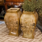 Pair of Maitland Smith urns