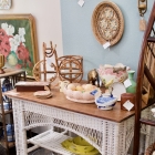 Vintage farmhouse table / stand / desk