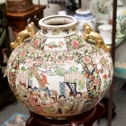 Large Asian vase w/ stand
