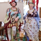 Pair of bisque figures - beautiful color