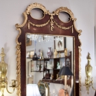 Vintage wood & gilt mirror